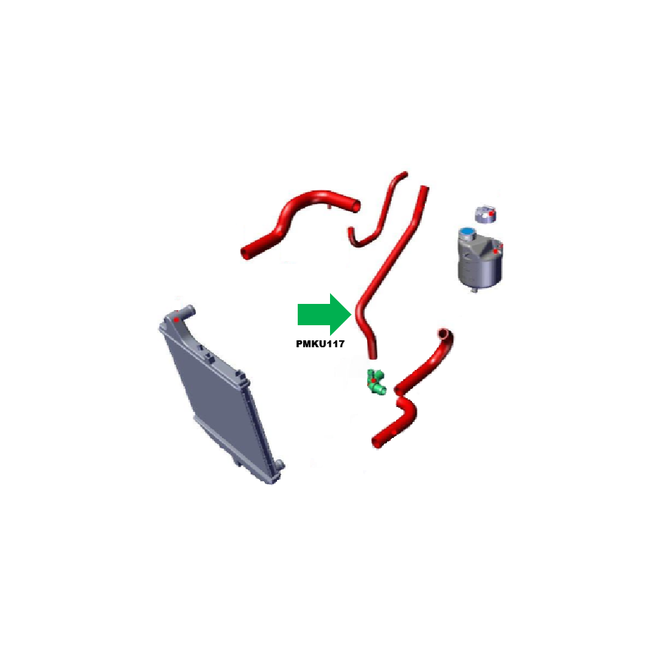 Durite d'eau Diamètre 16 AIXAM moteur kubota