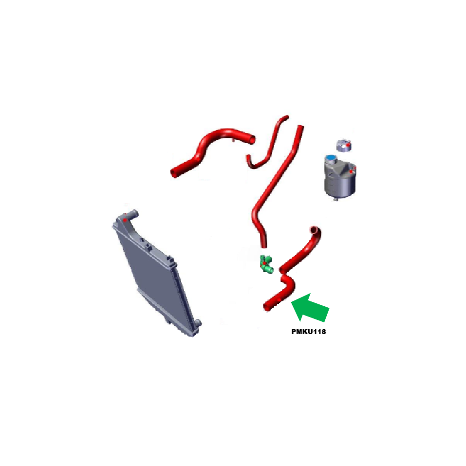 Durite Inf de radiateur AIXAM moteur kubota