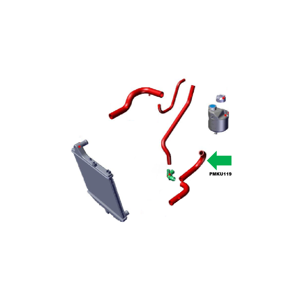 Durite d'eau Diamètre 25 AIXAM moteur kubota