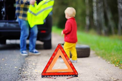 Kit sécurité triangle avec gilet pour voiture sans permis