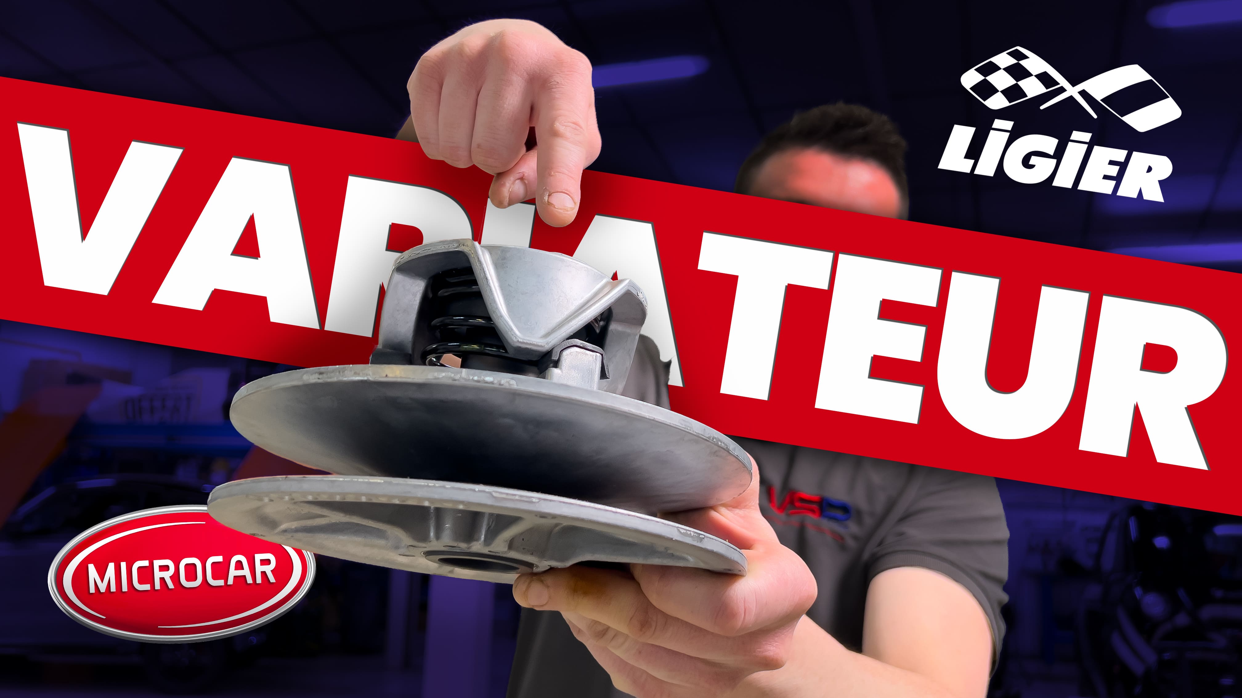 #123 - VARIATEUR de boite de vitesse quand il est derrière le moteur sur LIGIER/MICROCAR