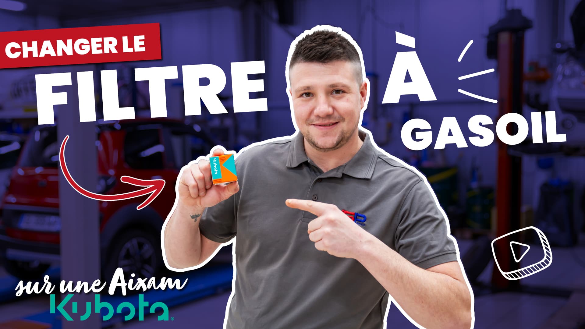 #94 - Changer un FILTRE À GASOIL sur une AIXAM, moteur KUBOTA - Voiture Sans Permis