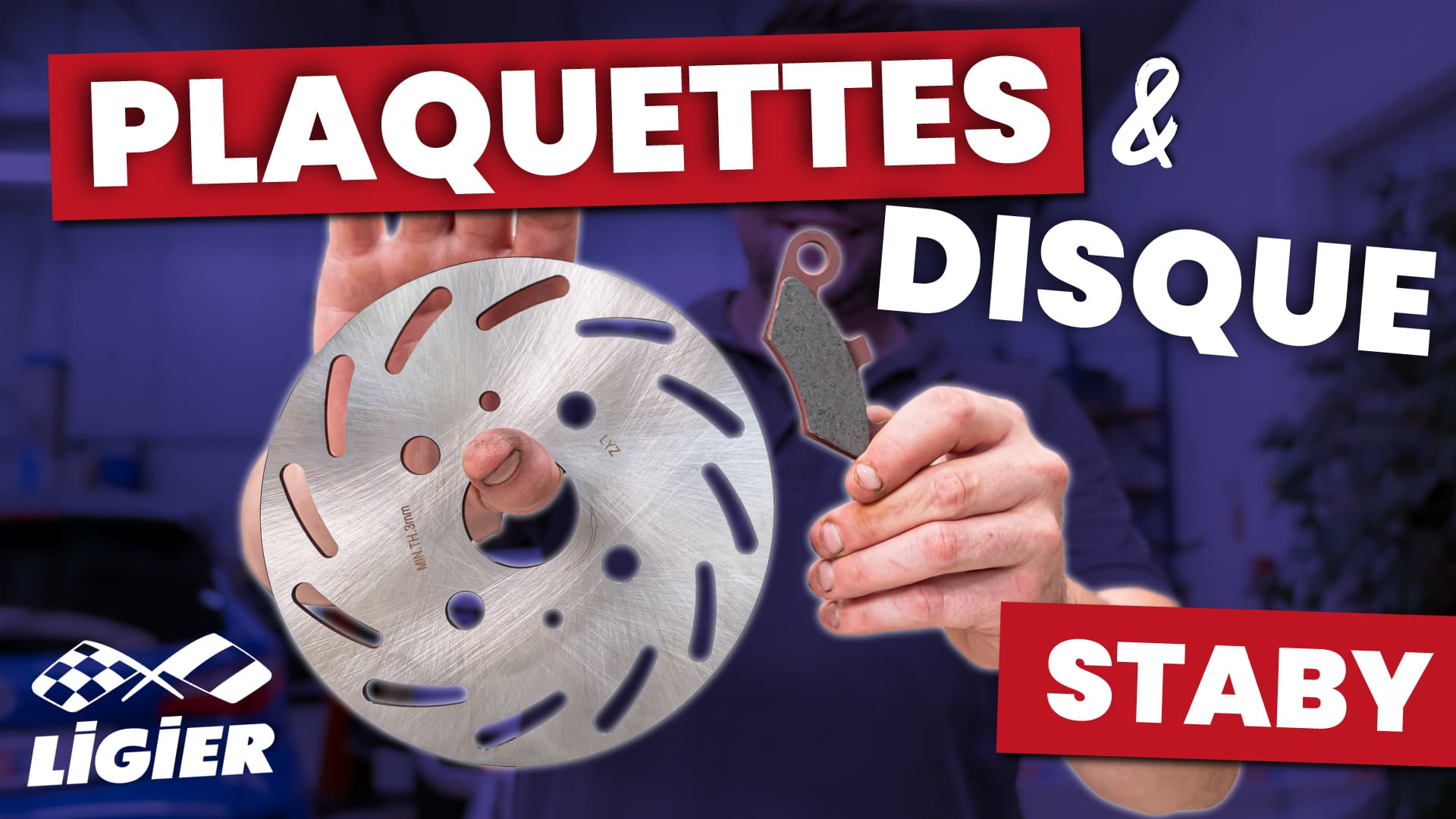 #116 - DISQUE ET PLAQUETTE LIGIER STABY ET PULSE 3