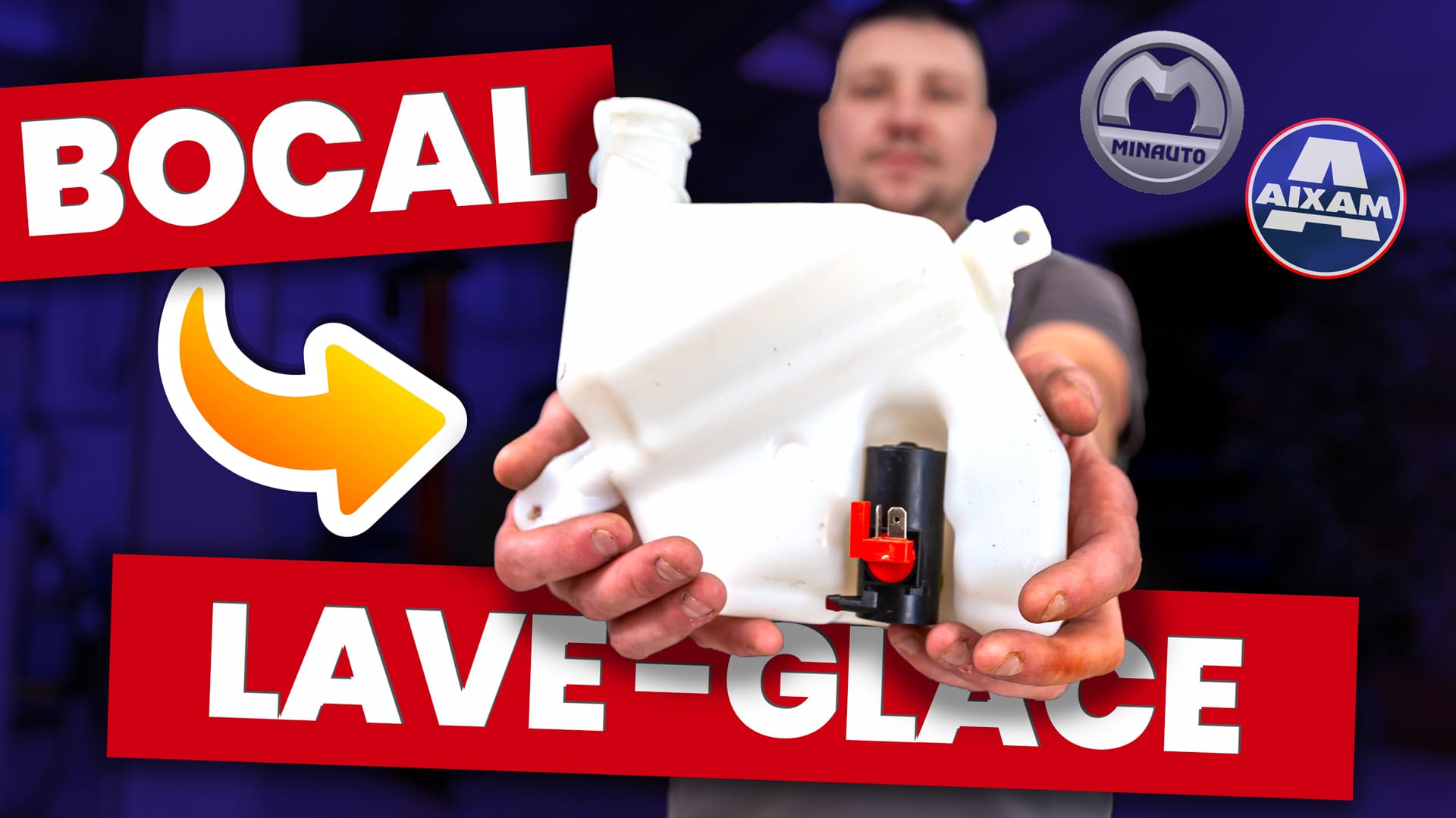 #130 - Bocal de lave glace sur Aixam ou Miniauto