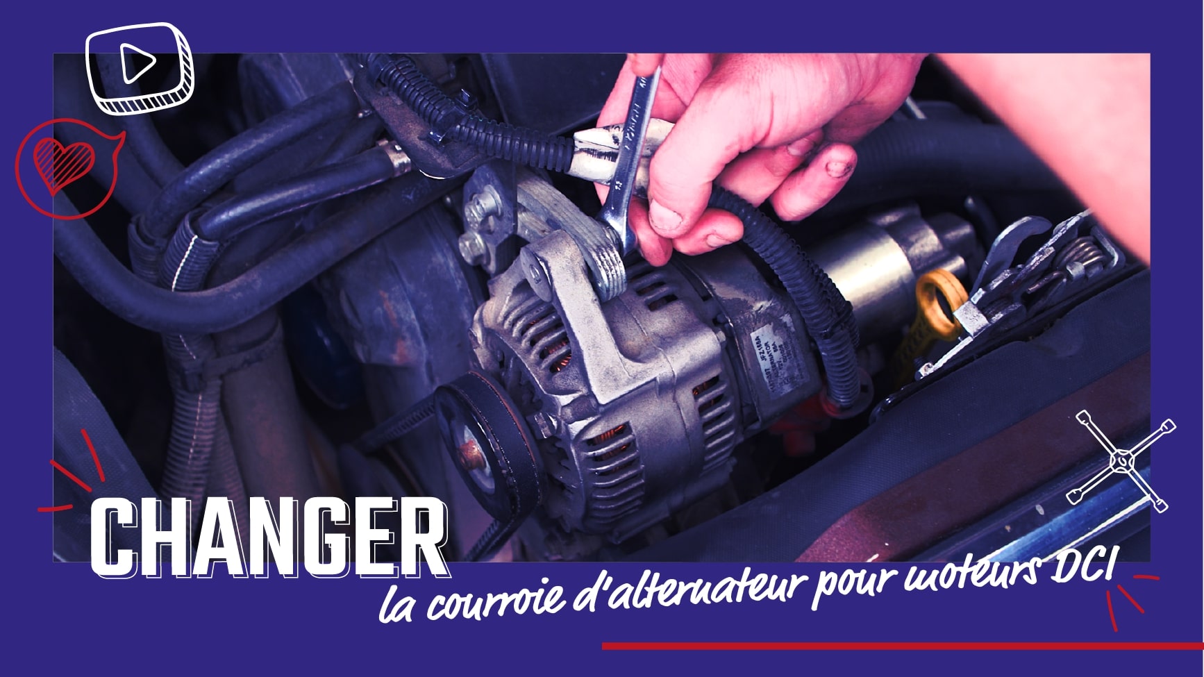 #50 - Changer la courroie d'alternateur pour moteurs DCI
