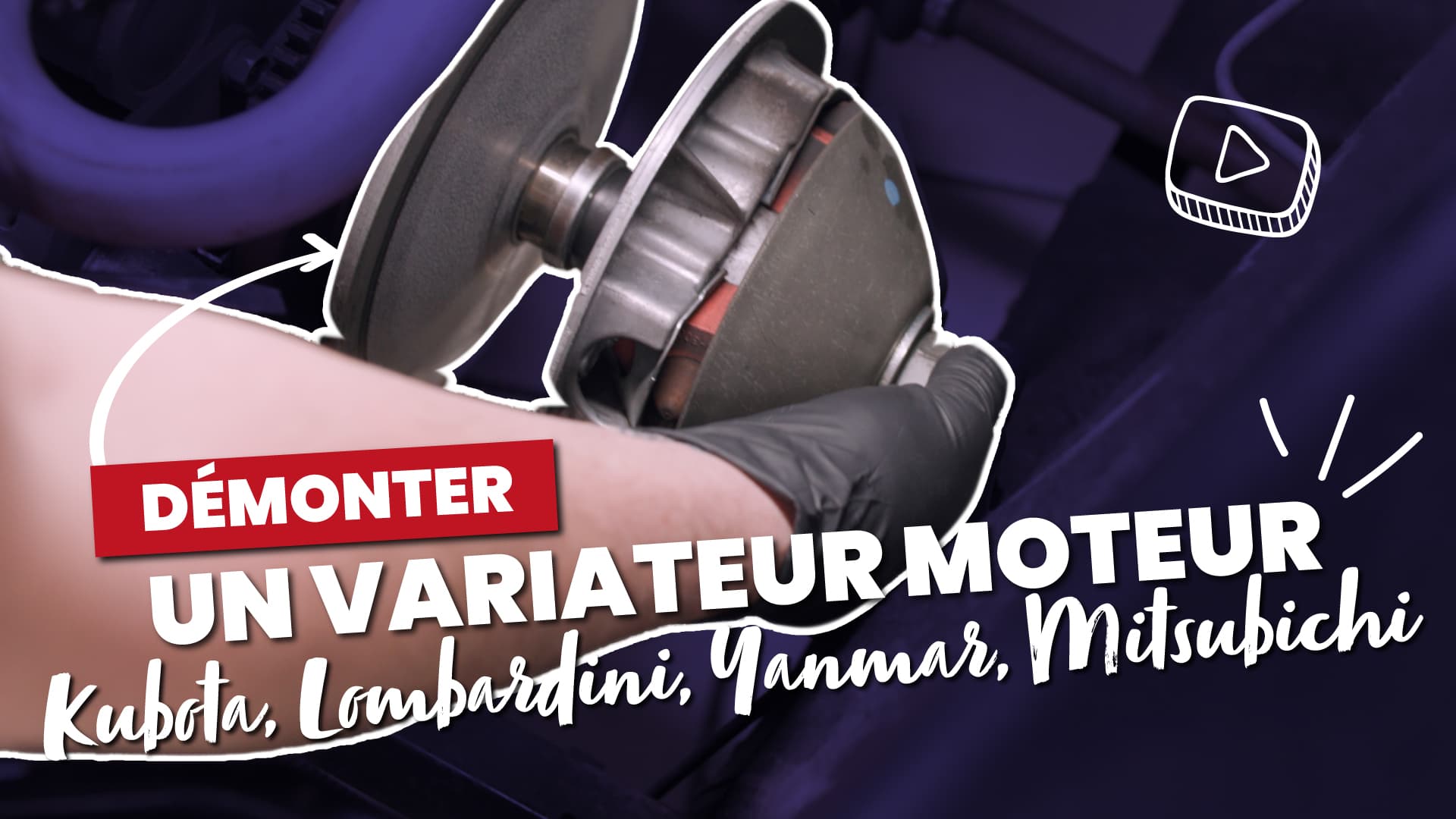 #98 - Démonter un VARIATEUR moteur Kubota, Lombardini, Yanmar,Mitsubichi - Voiture Sans Permis