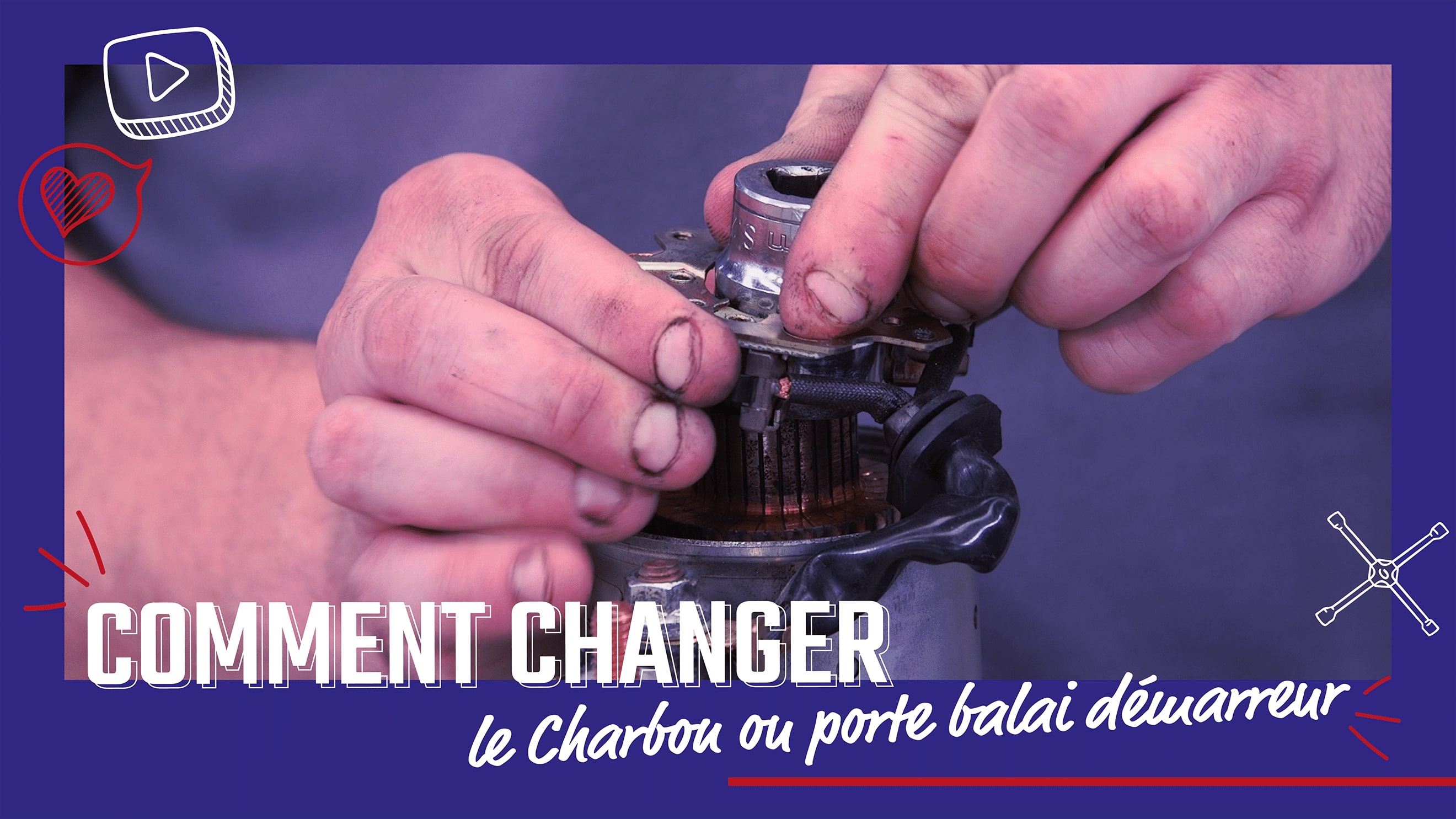 #60 - Changer le Charbon ou porte balai démarreur