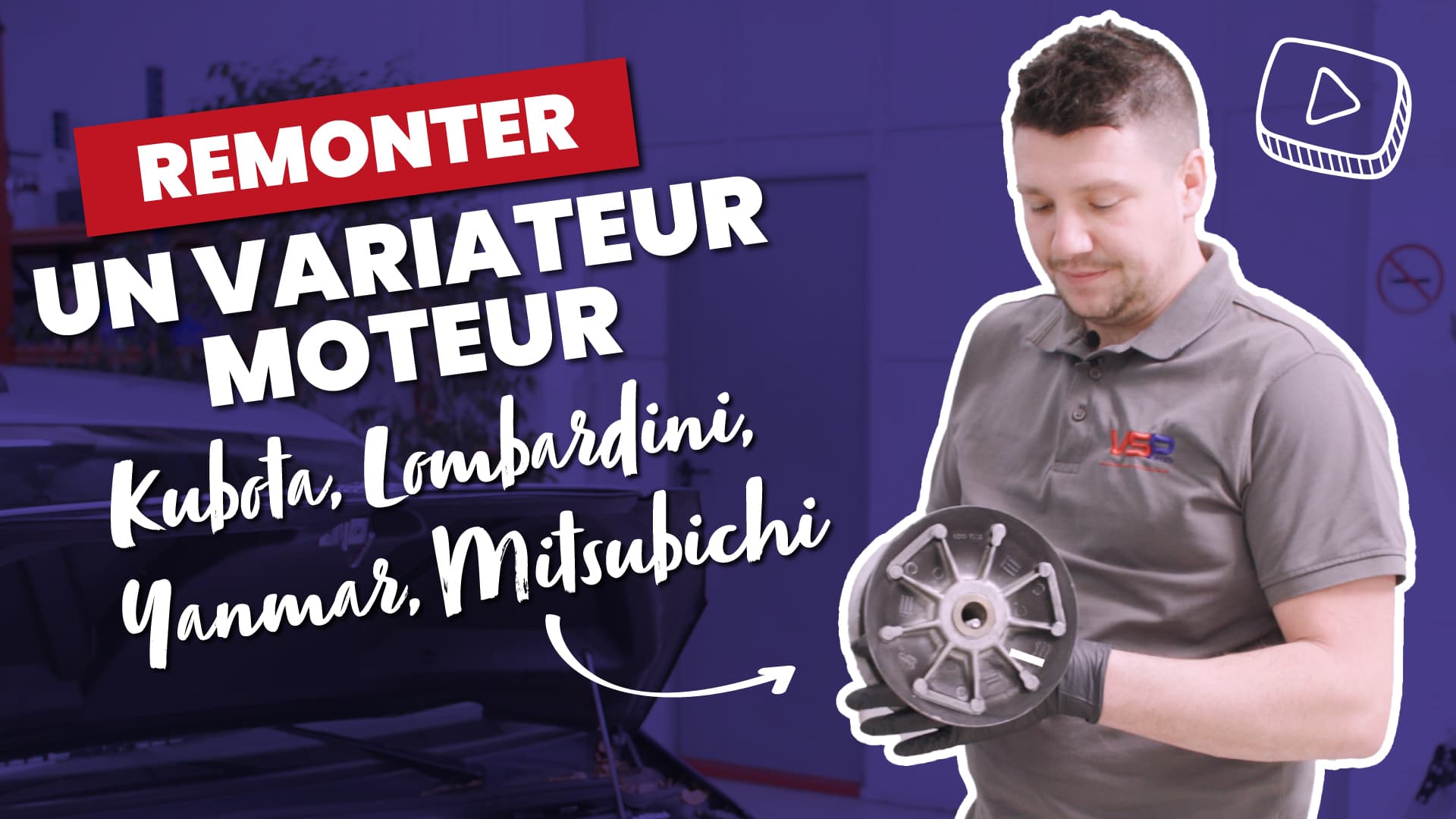 #99 - Remonter un VARIATEUR moteur Kubota, Lombardini, Yanmar,Mitsubichi - Voiture Sans Permis