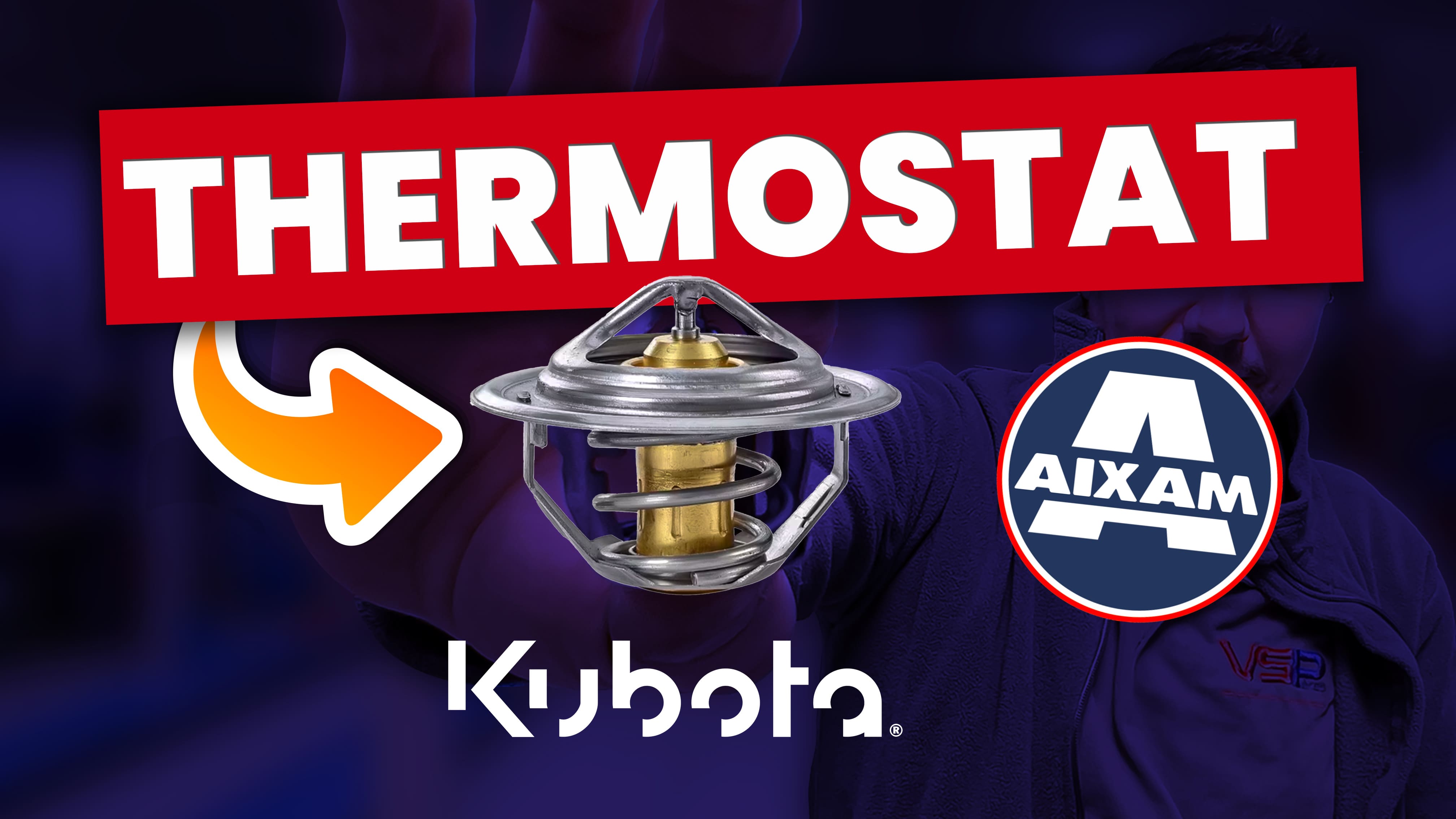 #121 - THERMOSTAT AIXAM moteur KUBOTA