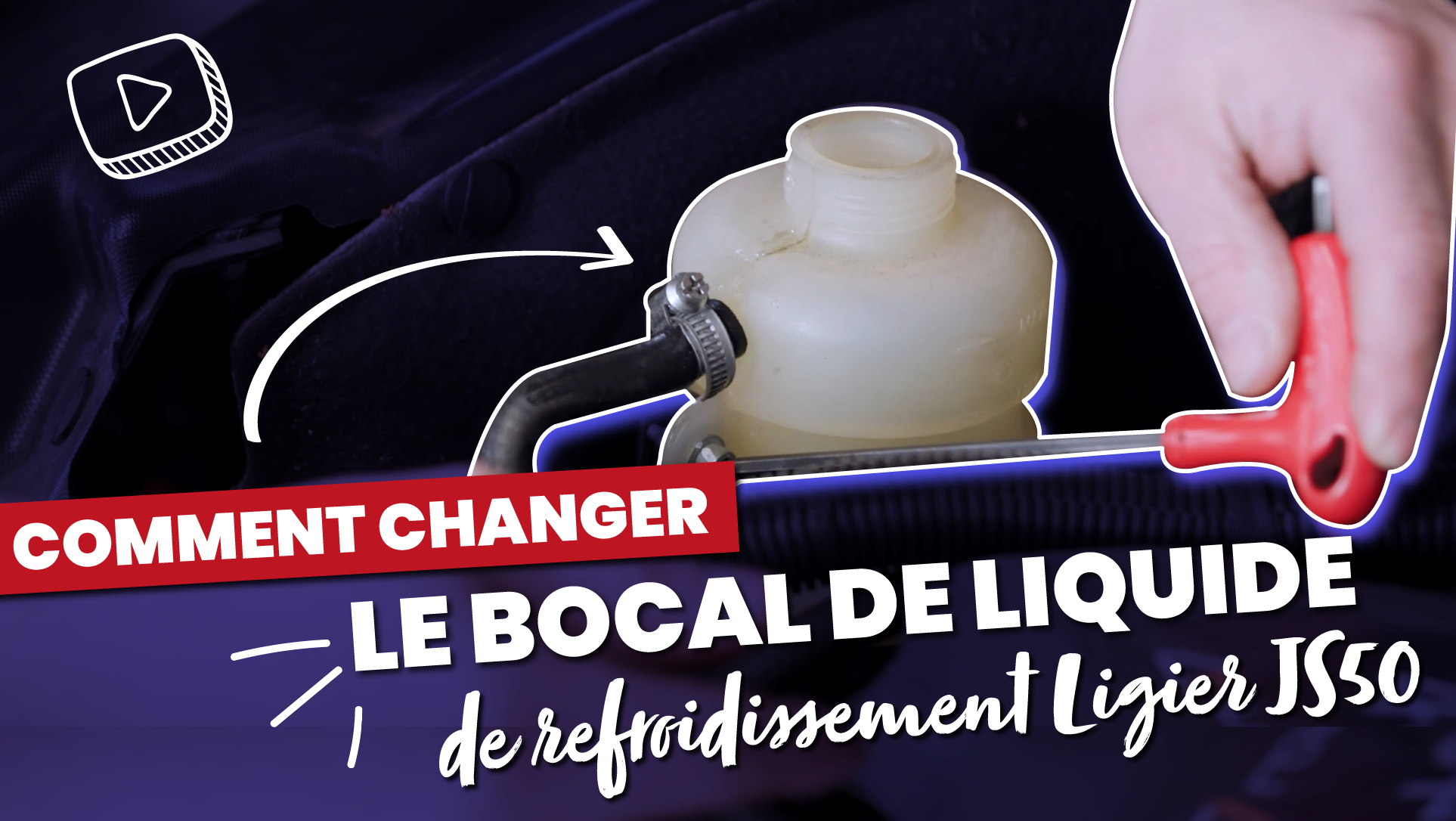 #87 - Comment changer le bocal de liquide de refroidissement Ligier JS50